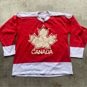 RARE Vintage 1980’s Cooper Team Canada Away Hockey Jersey IIHF